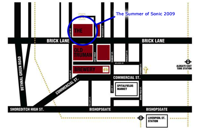 Truman Brewery Map